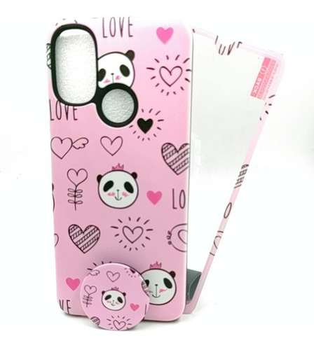 Case Panda  + Mica Cristal Para Motorola E40