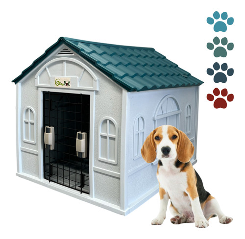 Casa Termica Para Perros Con Puerta Razas Pequeñas 75x63x65