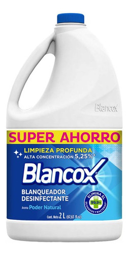 Blanqueador Blancox X 2000ml - L - L a $4200