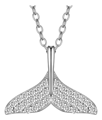 Dijes Collar De Mujer Pandor Charms 925 Plata Zircon Sirena