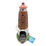 Enfeite Aquário Farol Toca - 11,5x13,5x27,5cm