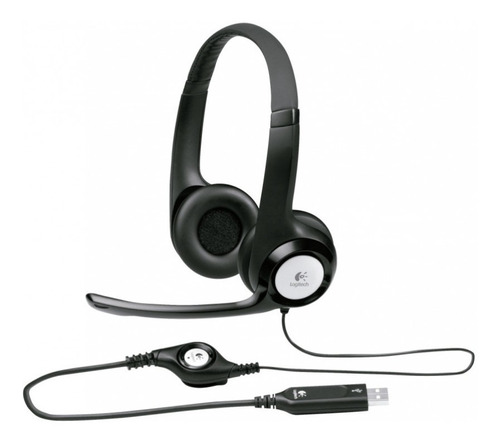 Headset Logitech H390 Com Microfone Controle De Volume Usb