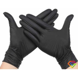 Guantes Nitrilo Colo Negro Talla M Caja X 100