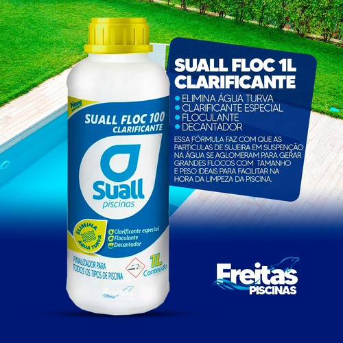 Clarificante Decantador Floc Para Piscina Limpeza Água 1l