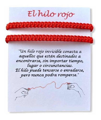 Pulseras De Hilo Rojo Del Destino Para Parejas