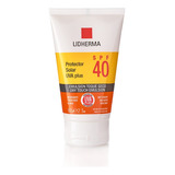 Protector Solar Spf 40 Toque Seco Piel Grasa Oleosa Lidherma