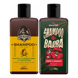 Kit 2x Shampoo Para Barba Lemon Bone E Guaraná Don Alcides