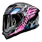 Casco Hax Integral Force Thunder Pink
