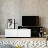 Mesa Tv Led - Living - Rack Diseño Moderno Con Dos Puertas