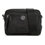 Tory Burch Mini Bandolera De Nailon Para Mujer, Negro, Talla