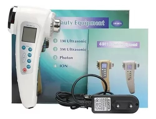 Masajeador  Ultrasonico 7 Colores Luz Led Facial