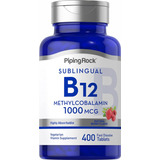 Vitamina B12 1000 Mg Sublingual Con 400 Tabletas Hecho Usa
