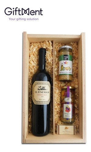 Caja De Vino El Enemigo Malbec Gourmet-regalos Empresariales
