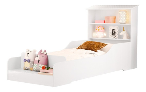 Cama Infantil Liz Com Prateleiras Montessoriana