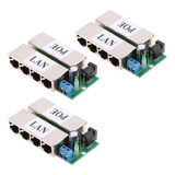 Poe Injector Switch Power Supply Network Marca 3pcs 4 Portas