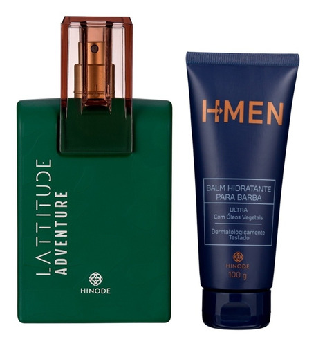 Kit Perfume  Latitude Adventure  Hidratante  Barbear.