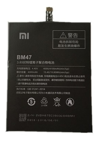 Bateria Xiaomi Redmi 3 3s Pro Note 2 3 4 Mi3 Original Nueva