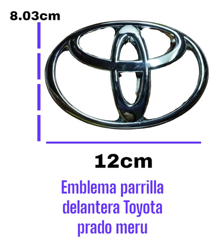 Emblema Delantero Parrilla  Toyota Meru-prado Foto 2