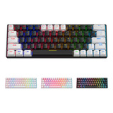 Teclado Mecánico Para Juegos Rainbow Rgb Gamer De 63 Teclas