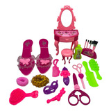 Set De Coqueteria Con Tocador Y Zapatos Juguete 