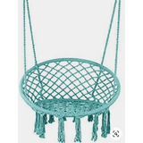 Hamaca Colgante Macrame Aqua