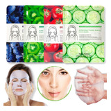 4 Mascarillas Facial Hidratantes Antiedad Vitamina Reafirmar