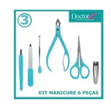 Kit Manicure 6 Pçs Higiene Cuidado Em Casa Ou Na Viagem Top