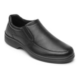 Zapato Mocasín Clásico Flexi Marcel 91608 De Piel Negro Diseño Liso 27 Mx Para Adultos - Hombre