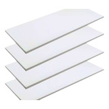 Kit 08 Prateleiras Nicho Mdf 60x30 Branco 15mm 60cm X 30cm.