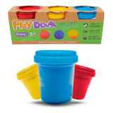 3pz Plastilina Moldeable Tipo Play Doh Aromatica De Colores 