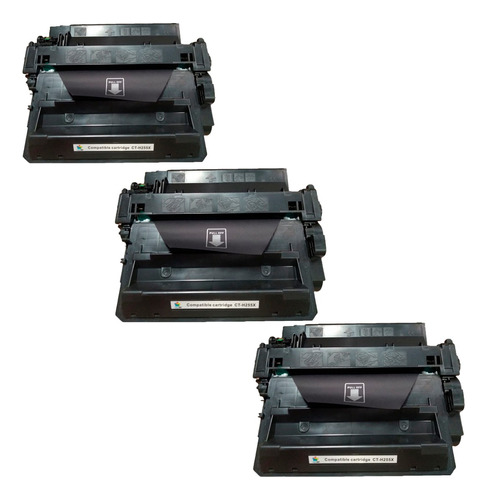 Pack 3 Toner Generico Hp 55a M525f M525dn M521dn 6000pag