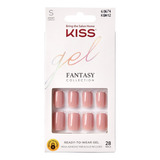 Kit Uñas Postizas De Gel Kiss Fantasy Collection Kgn12 28u Color Ribbons Gel Nails
