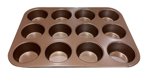 Molde Hudson Para 12 Muffins Cupcake Antiadherente Cerámica