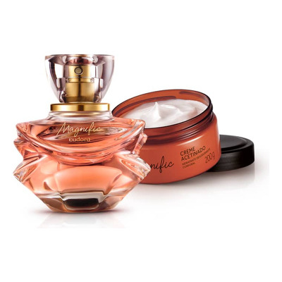 Perfume Magnific Eau De Parfum + Creme Acetinado Eudora Para Mulher Fragrãncia Feminina Presente Em Dia Das Mães Volume Da Unidade 75 Ml
