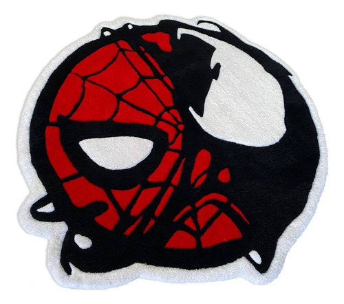 Alfombra Tufting Spider-man/venom 100% Lana Acrilica