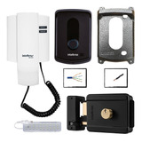 Kit Interfone Residencial Ipr 8010 Intelbras Com Fechadura