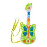 Guitarra Rosada Mariposa Juguete Sonido Luces Niñas 