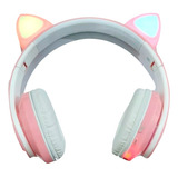 Audífonos Bluetooth Cat Ear Cxt-b39 Rosado