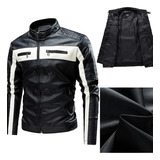 Chaquetas De Piel Sintética Biker Bomber Para Hombre, Chaque