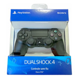 Controle Dualshock 4 Preto Jet Black Sem Fio Lacrado - Ps4