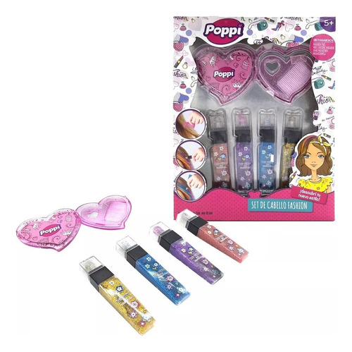 Juego De Maquillaje Set Belleza Cabellos Pelo Fashion Nenas