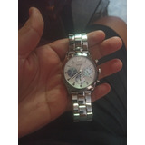 Reloj Para Mujer Guess Skylar W1295l1 Color Plata