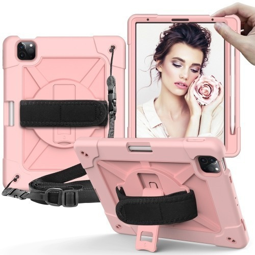 Funda Uso Rudo + Correa Para iPad Air 5 2022 10.9 Air 4 2020