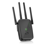 Repetidor De Señal Wifi 5g Punto De Access De 4 Antena Negro