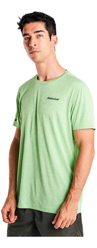 Remera Hombre Tenis Padel Babolat Strike Il Verde