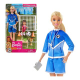 Muñeca Barbie Profesiones Entrenadora De Futbol