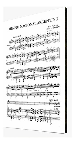 Cuadro De Partituras - Himno Nacional Argentino - Musica 