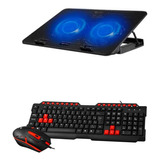 Suporte Notebook Mesa Nbc-50bk Teclado Mouse Gamer Gk-20bk 