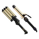 Combo San Valentin Tenaza + Waflera Jumbo Gold24k Hot Tools 