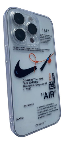 Funda Trasparente Estilo Nike Compatible Con iPhone 